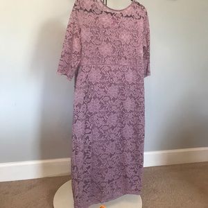 Lilac purple maternity dress